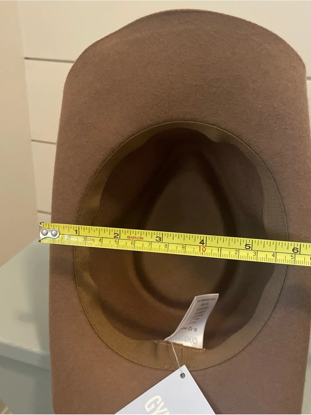 Vintage Baby Gymboree Classic light Brown Wool Felt Cowboy Hat